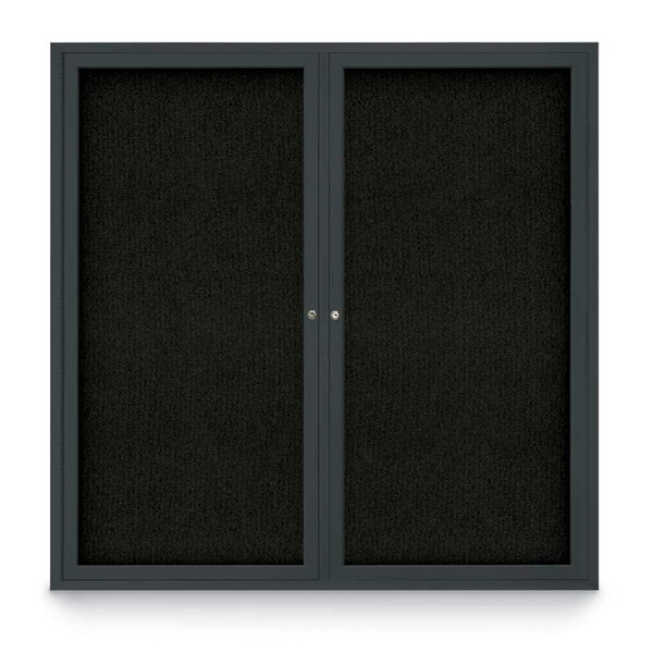 Sliding Door Indoor Enclosed Corkboard, 9